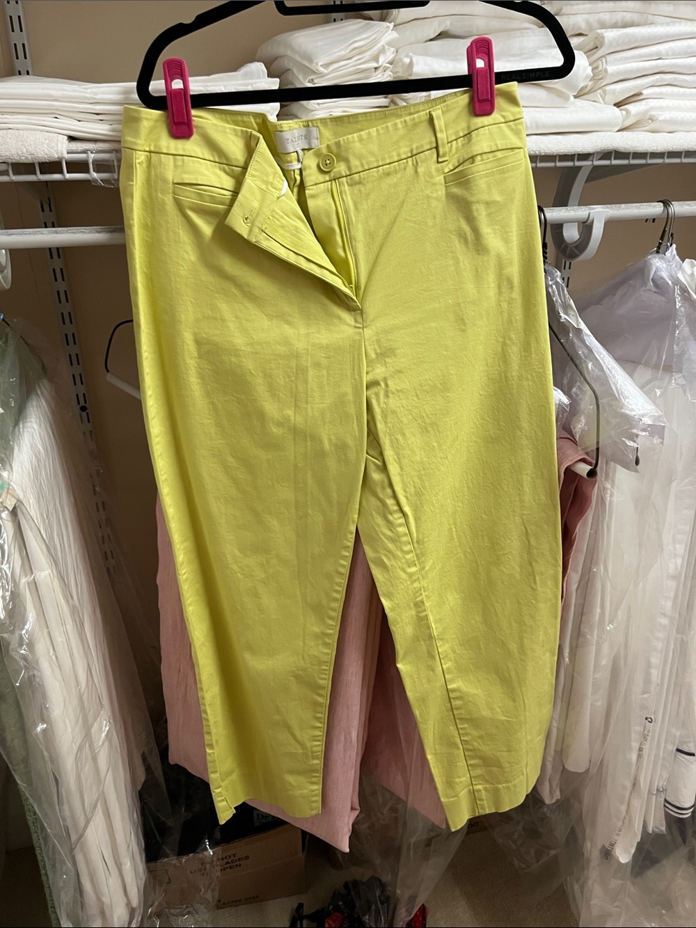 Talbots Neon Lime Capris super cute